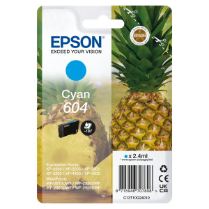 EPSON CARTUCCIA 604 ANANAS CIANO 2,4 ML COD. C13T10G24010