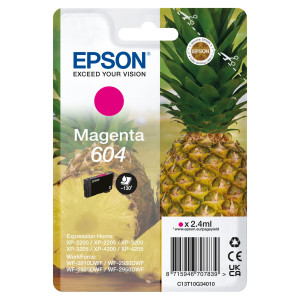 EPSON CARTUCCIA 604 ANANAS MAGENTA 2,4 ML COD. C13T10G34010