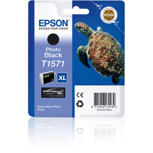 CARTUCCIA INCHIOSTRO A PIGM. NERO-FOTO EPSON ULTRACHROME TARTARUGA TAGLIA XL COD. C13T15714010