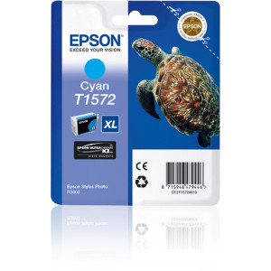 CARTUCCIA INCHIOSTRO A PIGM. CIANO EPSON ULTRACHROME TARTARUGA TAGLIA XL COD. C13T15724010