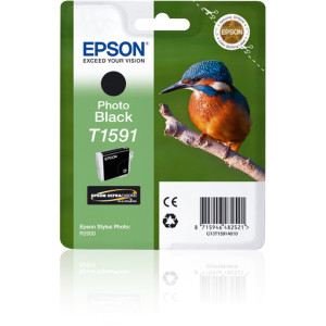 CARTUCCIA NERO-FOTO EPSON ULTRACHROME HI-GLOSS SERIE MARTIN PESCATORE TAGLIA XL COD. C13T15914010