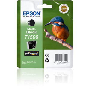 CARTUCCIA NERO MATTE EPSON ULTRACHROME HI-GLOSS SERIE MARTIN PESCATORE TAGLIA XL COD. C13T15984010