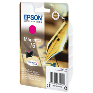 CARTUCCIA A PIGMENTI MAGENTA EPSON DURABRITE ULTRA, SERIE 16/PENNA E CRUCIVERBA COD. C13T16234012