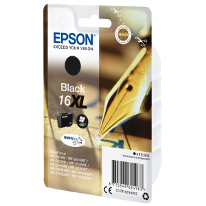 CARTUCCIA A PIGMENTI NERO EPSON DURABRITE ULTRA, SERIE 16XL/PENNA E CRUCIVERBA, COD. C13T16314012