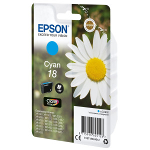 CARTUCCIA CIANO EPSON CLARIA HOMESERIE 18/MARGHERITA IN CONF. BLISTER RS COD. C13T18024012