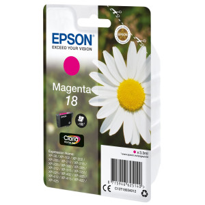 CARTUCCIA MAGENTA EPSON CLARIA HOME SERIE 18/MARGHERITA IN CONF. BLISTER RS COD. C13T18034012
