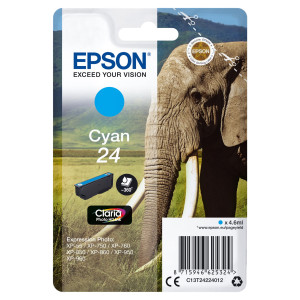 CARTUCCIA CIANO CLARIA PHOTO HD SERIE 24 ELEFANTE COD. C13T24224012