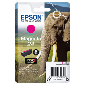 CARTUCCIA MAGENTA CLARIA PHOTO HD SERIE 24 ELEFANTE COD. C13T24234012
