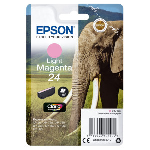 CARTUCCIA MAGENTA-CHIARO CLARIA PHOTO HD SERIE 24 ELEFANTE COD. C13T24264012