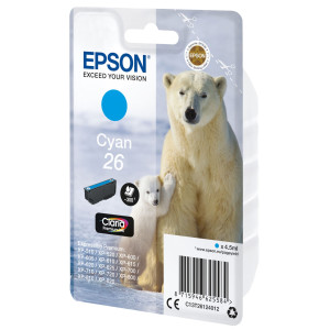 CARTUCCIA CIANO EPSON CLARIA PREMIUM SERIE 26/ORSO POLARE IN BLISTER RS COD. C13T26124012