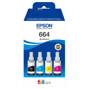 EPSON MULTIPACK 4 COLORI 664 ECOTANK_BK/C/M/Y COD. C13T664640
