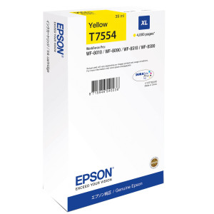 TANICA INCHIOSTRO A PIGMENTI GIALLO EPSON DURABRITE ULTRA,XL WF-8XXX COD. C13T75544N