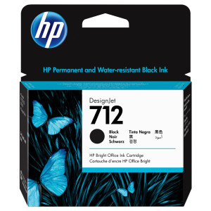 CARTUCCIA DI INCHIOSTRO NERO HP DESIGNJET HP 712 DA 80 ML COD. 3ED71A