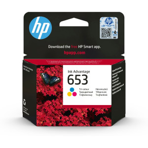 CARTUCCIA A GETTO D'INCHIOSTRO HP 653 TRICROMIA