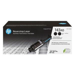 HP KIT DI RICARICA TONER NERO ORIGINALE NEVERSTOP HP 143AD_DUAL-PACK COD. W1143AD