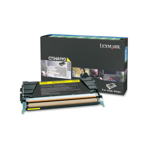 TONER GIALLO C734, C736, X734, X736, X738, RETURN PROGRAM COD. C734A1YG