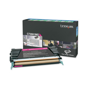 TONER MAGENTA C736, X736, X738, ALTA CAPACITA' RETURN PROGRAM COD. C736H1MG