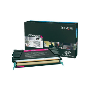 TONER MAGENTA NON RETURN PROGRAM C736 X736 X738 ALTA CAPACITA' COD. C736H2MG