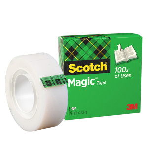 NASTRO ADESIVO SCOTCHÂ® MAGIC 810-1933 19MMX33MT INVISIBILE PERMANENTE COD. 7100024666