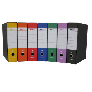 REGISTRATORE STARBOX F.TO PROTOCOLLO DORSO 8CM VIOLA STARLINE COD. 0201929.LI CONFEZIONE DA 12
