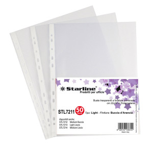 50 BUSTE FORATE 22X30 BUCCIA LIGHT STARLINE COD. 662208STL