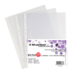 50 BUSTE FORATE 22X30 BUCCIA MEDIUM STARLINE COD. 662212STL