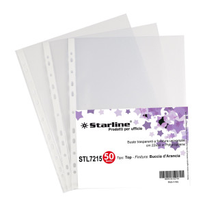 50 BUSTE FORATE 22X30CM BUCCIA TOP STARLINE COD. 662219STL