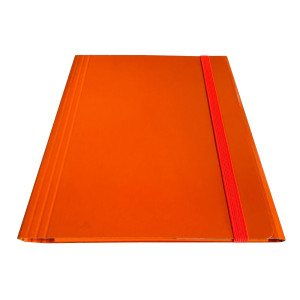 CARTELLA C/ELASTICO PIATTO ARANCIO DORSO VARIABILE STARLINE COD. CP7AR-STL5404 CONFEZIONE DA 5
