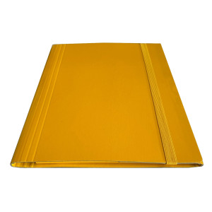 CARTELLA C/ELASTICO PIATTO GIALLO DORSO VARIABILE STARLINE COD. CP7GI-STL5403 CONFEZIONE DA 5