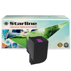 CARTUCCIA MAGENTA RIC PER LEXMARK CX410 COD. CX410M-HY-STA