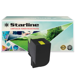 CARTUCCIA GIALLO RIC PER LEXMARK CX410 COD. CX410Y-HY-STA