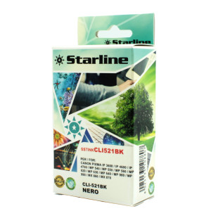 CARTUCCIA INK NERO PER PRINT C/CANON CLI521BK CON CHIP COD. JNCA521B