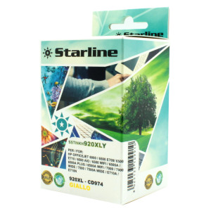 CARTUCCIA INK GIALLO PER PRINT C/HP N. 920 E 920XL CON CHIP COD. JNHP920Y