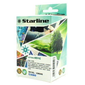CARTUCCIA INK CIANO PER PRINT C/HP 951XLC CON CHIP COD. JNHP951C