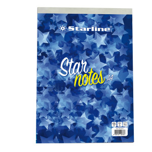 BLOCCO NOTE A4 21X29,7CM 5MM 60GR 60FG STARNOTES STARLINE COD. ODBLSTL2701A45M CONFEZIONE DA 10