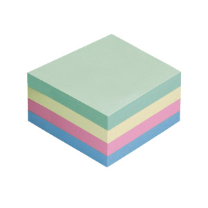CUBO BIGLIETTI ADESIVI ASSORT.TENUE 75X75MM 400FG 70GR STARLINE COD. Q900055
