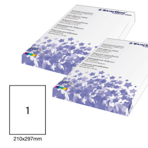 ETICHETTA ADESIVA BIANCA 100FG A4 210X297MM (1ET/FG STARLINE COD. X210ODC503