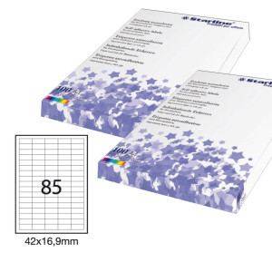 ETICHETTA ADESIVA BIANCA 100FG A4 42X16,9MM (85ET/FG STARLINE COD. X210ODC538