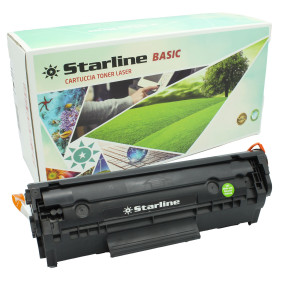 TONER NERO COMPATIBILE STARLINE BASIC PER X HP LJ 1010 1012 1015 3015 3020 3030 COD. TNHP12A