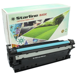TONER NERO COMPATIBILE STARLINE BASIC PER HP COLOR LASERJET CP3525 PER 5000PAG COD. TNHP250B