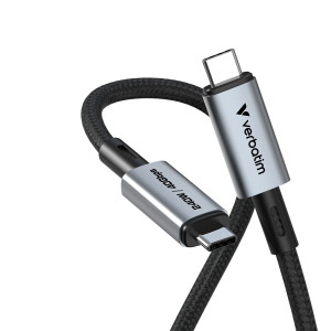 VERBATIM CAVO DI SINCRONIZZAZIONE E RICARICA USB-C Â® A USB-C_240W_40GBPS_ 120 CM COD. 31847