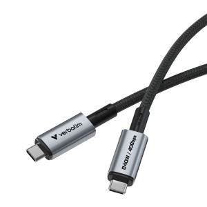 VERBATIM CAVO DI SINCRONIZZAZIONE E RICARICA USB-C Â® A USB-C_240W_40GBPS_ 120 CM COD. 31847