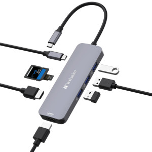 VERBATIM USB-C PRO MULTIPORT HUB 8 PORT CMH-08 COD. 32151