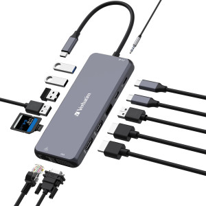 VERBATIM USB-C PRO MULTIPORT HUB 14 PORT CMH-14 COD. 32154