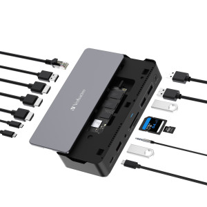VERBATIM USB-C PRO DOCKING STATION 15 PORT WITH SSD SLOT CDS-15S COD. 32173