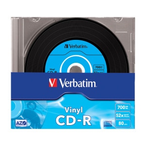 SCATOLA 10 CD-R DATALIFEPLUS DATA VINYL SLIM 1X-52X 700 MB AZO COLOUR COD. 43426