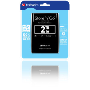 HARD DISK PORTATILE STORE 'N' GO USB 3.0 DA 2TB BLACK COD. 53177