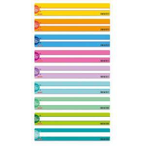 DISPLAY 36 RIGHELLI SEGNARIGA LETTURA FACILITATA ALTEZZE E COLORI ASS. ARDA COD. R17DI