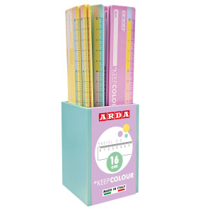 EXPO 24 RIGHELLI 16CM KEEP COLOR PASTEL COD. R17PBAR