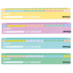 EXPO 24 RIGHELLI 16CM KEEP COLOR PASTEL COD. R17PBAR